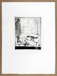 Sivko Václav – Z krejčovské dílny, lept a suchá jehla, 1944