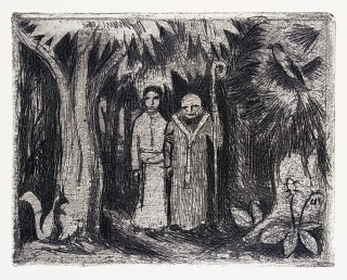 Florian Michael – Záhořovo lože, K. J. Erben, původní lept, 1930