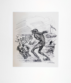 Kubin Alfred – Eislaufplatz, XI, Ein neuer Totentanz, klasický ofset, 1947