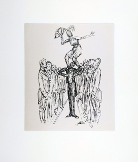 Kubin Alfred – Akrobaten, XII, Ein neuer Totentanz, klasický ofset, 1947
