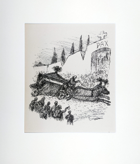 Kubin Alfred – Das eilige Begräbnis, XXIII, Ein neuer Totentanz, klasický ofset, 1947