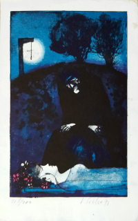 Sivko Václav – Tváře věčnosti, Lyra Pragensis, barevná litografie, 1971