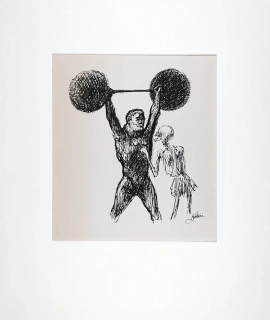 Kubin Alfred – Athlet, II, Ein neuer Totentanz, klasický ofset, 1947