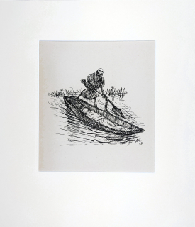 Kubin Alfred – Charon, XXIV, Ein neuer Totentanz, klasický ofset, 1947