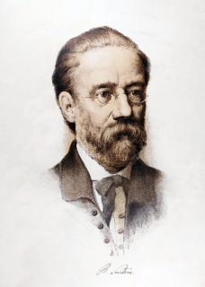 Vaňáč Otakar – Bedřich Smetana, původní velká litografie, nedatováno