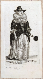 Hollar Václav – Dni: Maioris sive Pretoris Londiensis Uxoris hab, Parthey 1812i, původní lept, (1649) 1815