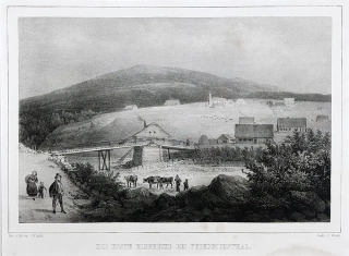 Bedřichov – Liberecký kraj, Arldt C. W., Semmler C. G., původní litografie, 1845