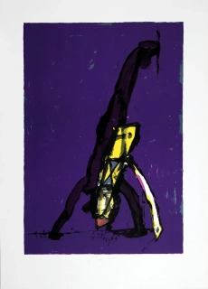Roučka Pavel – Artista, barevná litografie, 1990
