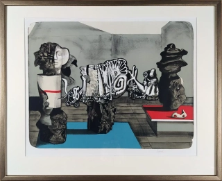 Liesler Josef – Pocta Salvadoru Dalímu, velkoformátová barevná litografie, 1986