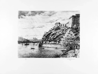 Šimon Tavík František – Vyšehrad, původní lept, 1940