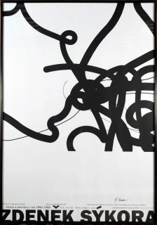 Sýkora Zdeněk – Obrazy a partitury z let 1994–1998, signovaná serigrafie, 1998