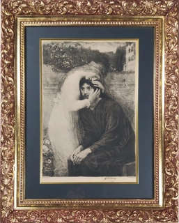 Švabinský Max – Splynutí duší, F. Topič, heliogravura, signováno, po 1897