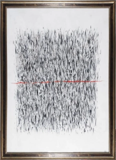 Husák Milivoj – Cesta ticha, malba, kombinovaná technika, 2002