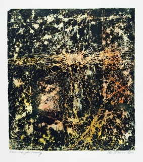 Hamera Oldřich – Bez názvu, linoryt, tisk jako monotyp, 2013