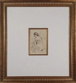 Renoir Auguste – Baigneuse Debout, Mi-Jambes, lept z původní desky, 1910 (1919)