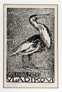 Macková Anna – Tato kniha patří Vládíkovi, dřevoryt, řezáno 1919, tištěno 1933