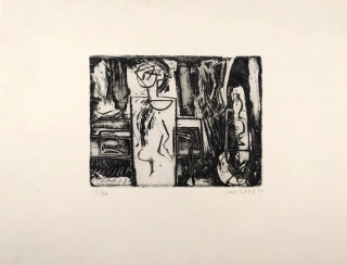 Kotík Jan – Krejčovská dílna, původní lept, č. 11/20, 1947