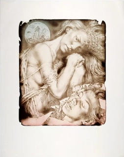 Krejčí Jan – Snění, barevná litografie, autorský tisk, 1988