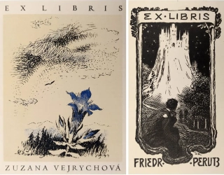 Švabinský Max – Ex libris Zuzana Vejrychová, Ex libris Friedrich Perutz 1904, litografie