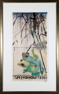 Janssen Horst – Galerie am Mönchsteich, tužkou signovaný ofset, 1992
