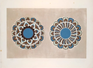 Peking, Jung Pao Chai  –  Jeskynní malba v Dunhuang / Tun-chuang, barevný dřevořez, 1952