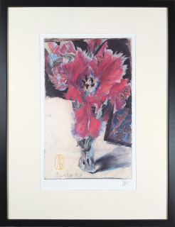 Janssen Horst – Basel Rot, tužkou signovaný ofset, ca 1990
