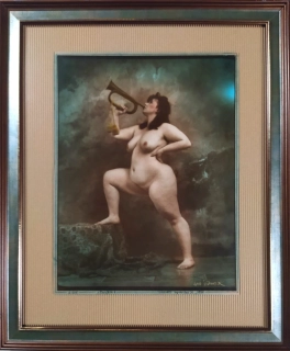 Saudek Jan – Fanfare #907, kolorovaná autorská fotografie, 1996