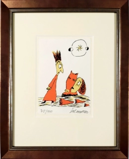 Šalamoun Jiří – Bez názvu, signovaná barevná litografie, č. 75/100, 2002