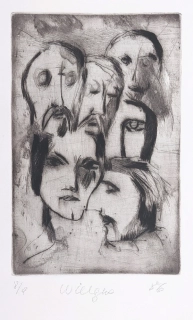 Wielgus Jindřich – Tváře, lept a suchá jehla, č. 8/9, 1986