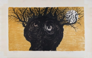 Sivko Václav – Vrba zpovědnice, původní barevná litografie, 1961