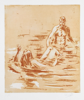 Panáček Adam – Satyr a nymfa, měkký kryt a akvatinta, 2/20, 2020