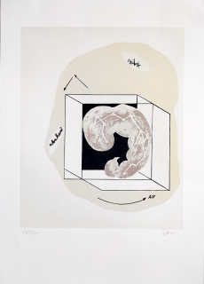 David Jiří – Milost zelenkavá AIV, původní barevná litografie, č. 168/200, 1994