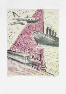 Střížek Antonín – Bez názvu, signovaná serigrafie, č. 168/200, 1994