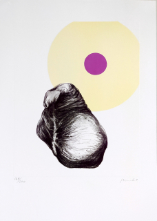 Humhal Pavel – Bez názvu, barevná litografie, č. 168/200, (1994)