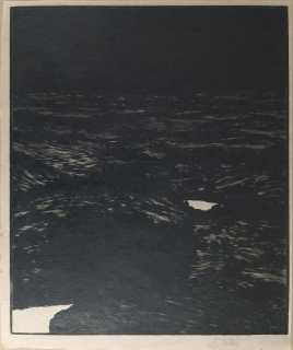 Kobliha František – Z cyklu Máj, původní dřevoryt na císařském japanu, autorský ruční tisk, 1911