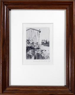 Lhoták Kamil – Kolo u budky, původní lept, G 153 (str. 140), 1949