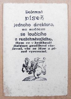 Váchal Josef – Dojemná píseň jednoho direktora se světem se loučícího, 1939–1945
