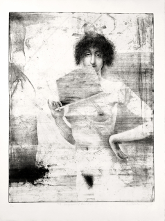 Chobotová-Suchánková Eva – The Language of the Fun, velkoformátová grafika, lept, 1990