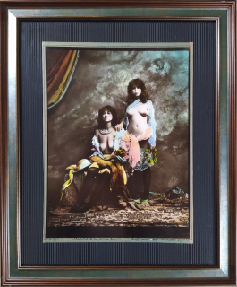 Saudek Jan – Markéta & her Little Luci #391, kolorovaná autorská fotografie, 1990