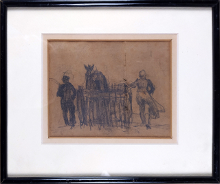Švabinský Max – Z Kozlova, kresba tužkou, ca 1905