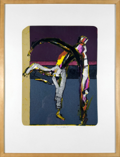 Roučka Pavel – Bez názvu, barevná litografie, č. 124/200, 1995