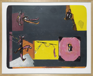 Roučka Pavel – Bez názvu, barevná litografie, č. 1/6, 1994