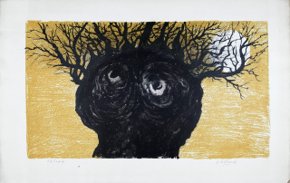 Sivko Václav – Vrba zpovědnice, původní barevná litografie, 1961