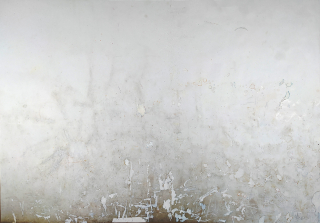 Husák Milivoj – Taoistická krajina, malba, kombinovaná technika, 2022