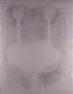 Komárek Vladimír – Zátiší, kresba pastelem, signováno, 1968