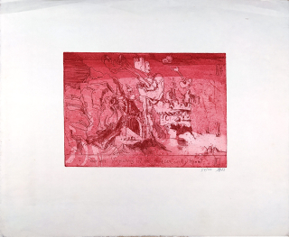 Janssen Horst – Oder aber Vergessenes, barevný lept, č. 54/100, 1983