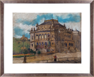 Šimůnek Jaroslav – Praha, Rudolfinum, malba suchým pastelem, nedatováno