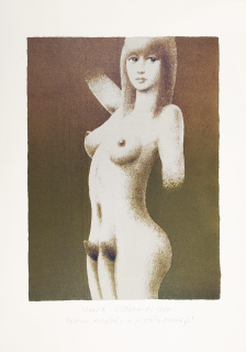 Zábranský Vlastimil – Helena dospívá, barevná litografie, č. I/XX/2, 1984
