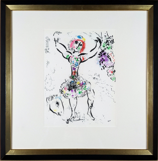 Chagall Marc – Jongleurin, Žonglérka, původní barevná litografie, 1960