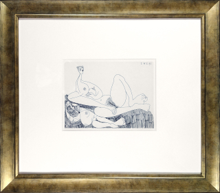Picasso Pablo – Erotická kompozice, 29. 3. 1971, původní lept, 1971
